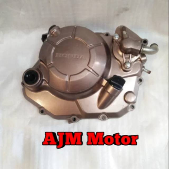 Blok kopling - bak block oli - cover crankcase r kanan new sonic 150 fi - sonic150 led original