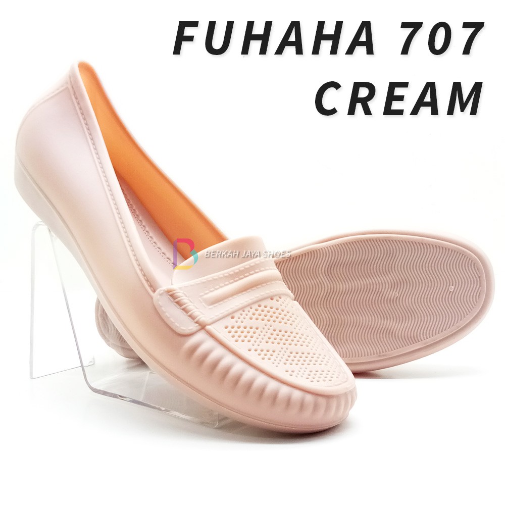 Sepatu Wanita - Sepatu Karet Wanita - Sepatu Flat Shoes Karet Wanita Fuhaha 707 Varian Warna