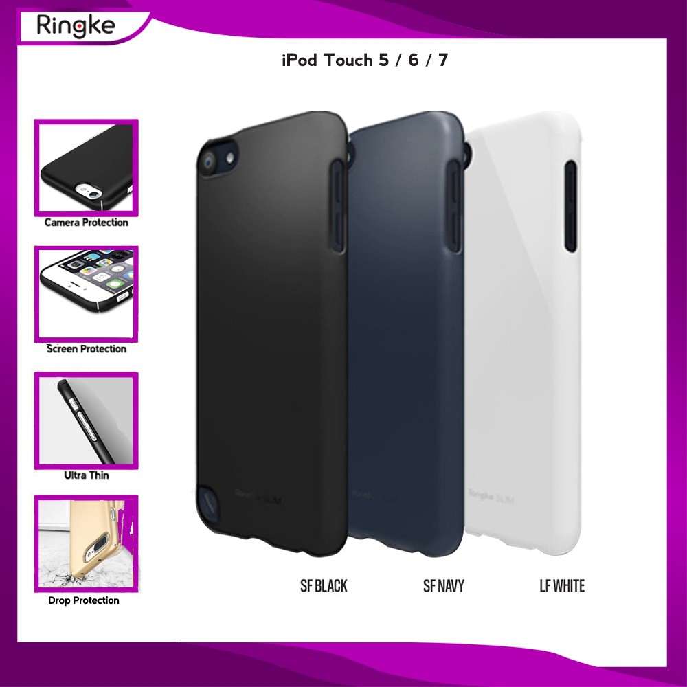 iPod Touch 5 6 7 Softcase Hardcase AntiCrack Bening Transparant Ringke Slim Tipis