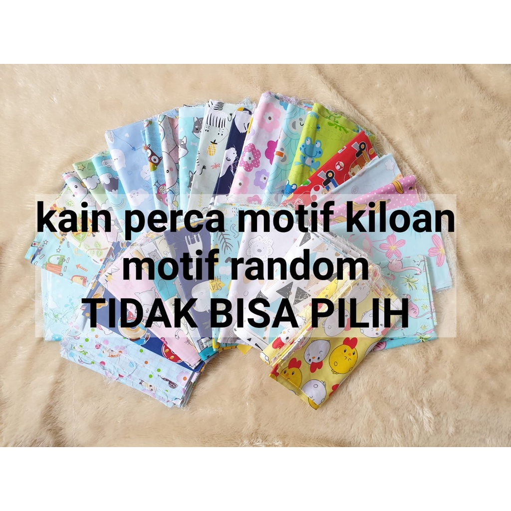 KAIN PERCA KILOAN KATUN LOKAL MOTIF RANDOM/CAMPUR