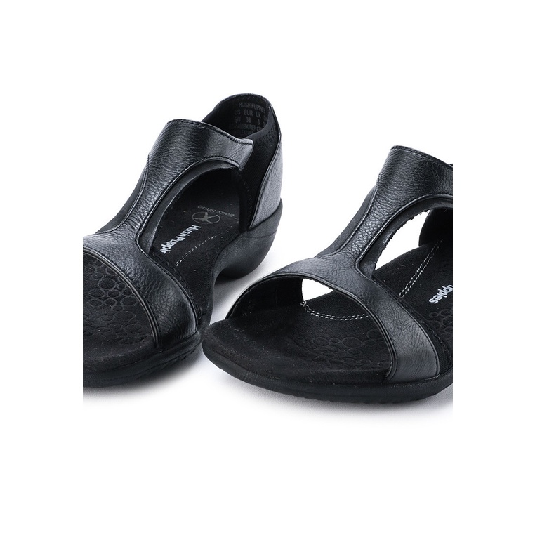 SANDAL WEDGES KULIT HUSH PUPPIES WANITA ORIGINAL TERBARU HITAM HW59