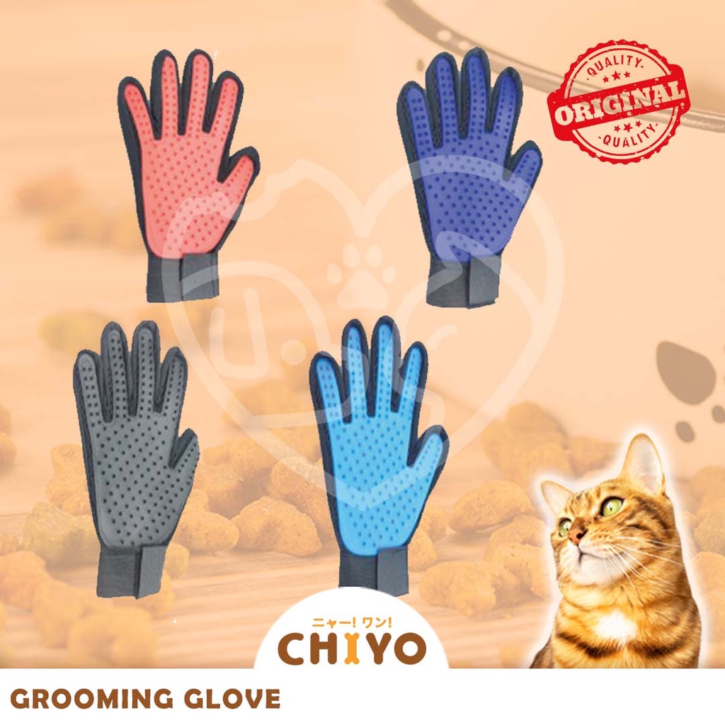 GROOMING GLOVE SARUNG TANGAN SIKAT MANDI HEWAN ANJING KUCING