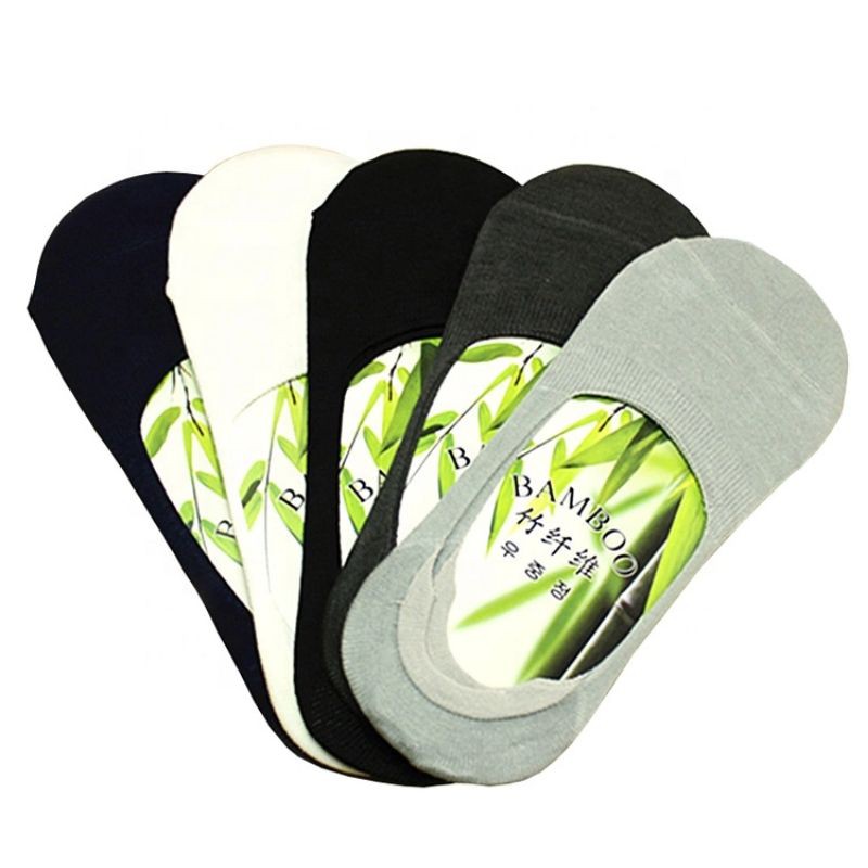 TOKO KL | Hidden socks serat bambu kaos kaki pendek pendek invisible anti slip GEL pria wanita dewasa unisex