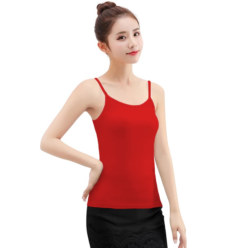 Tanktop Singlet Tali kecil Wanita Gaya Korea - XSHOP Reza