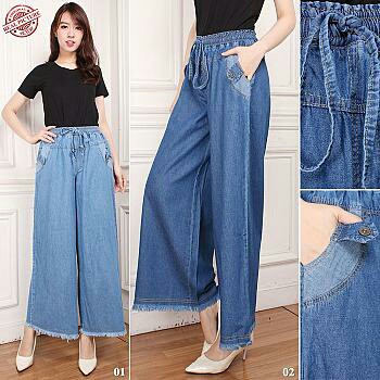 SB Collection Celana Panjang Salsa Longpants Kulot Casual Jeans Wanita