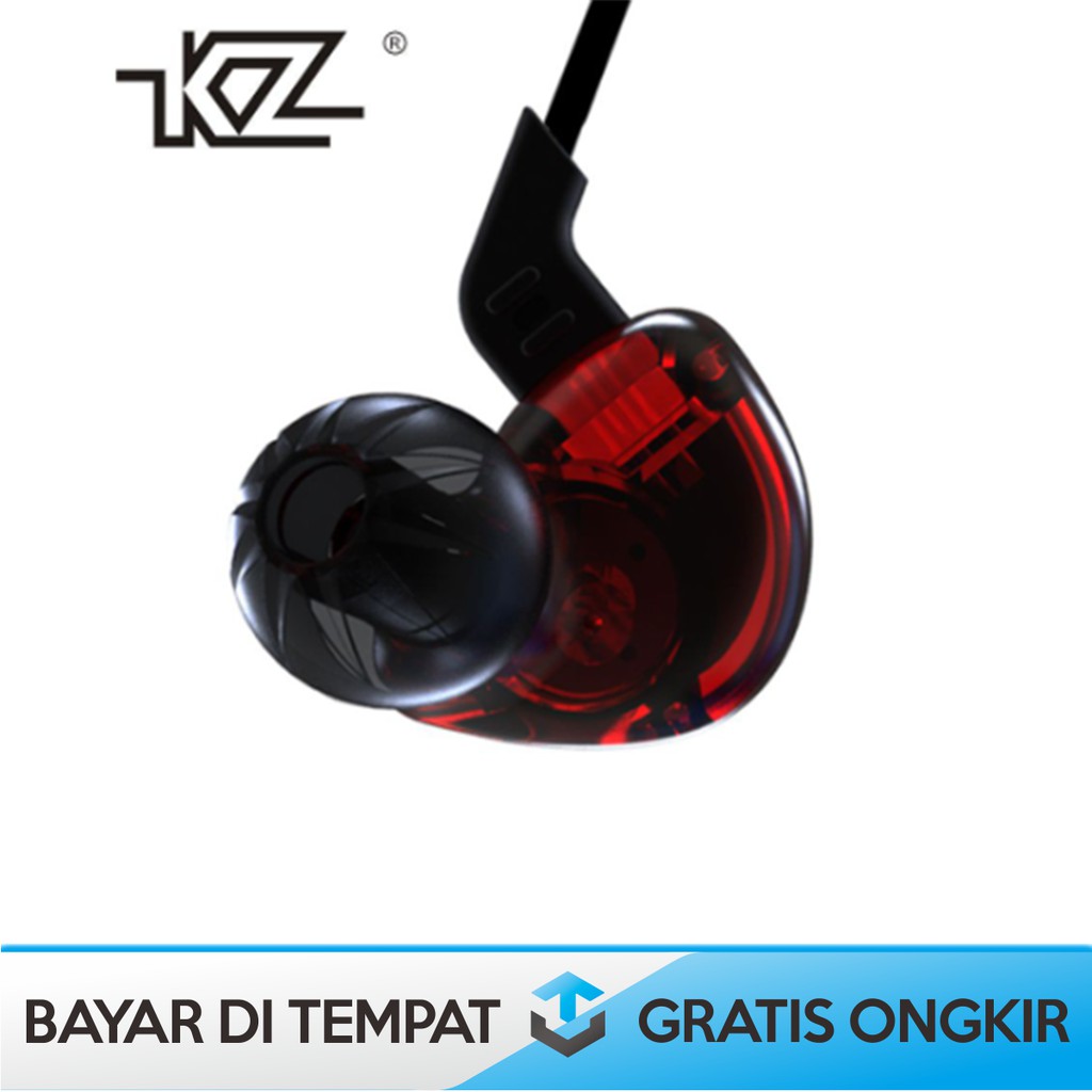 HEADSET KABEL KNOWLEDGE ZENITH KZ ED12  STEREO BASS / HEAD SET EARPHONE HEAD PHONE WIRED EXTRABASS