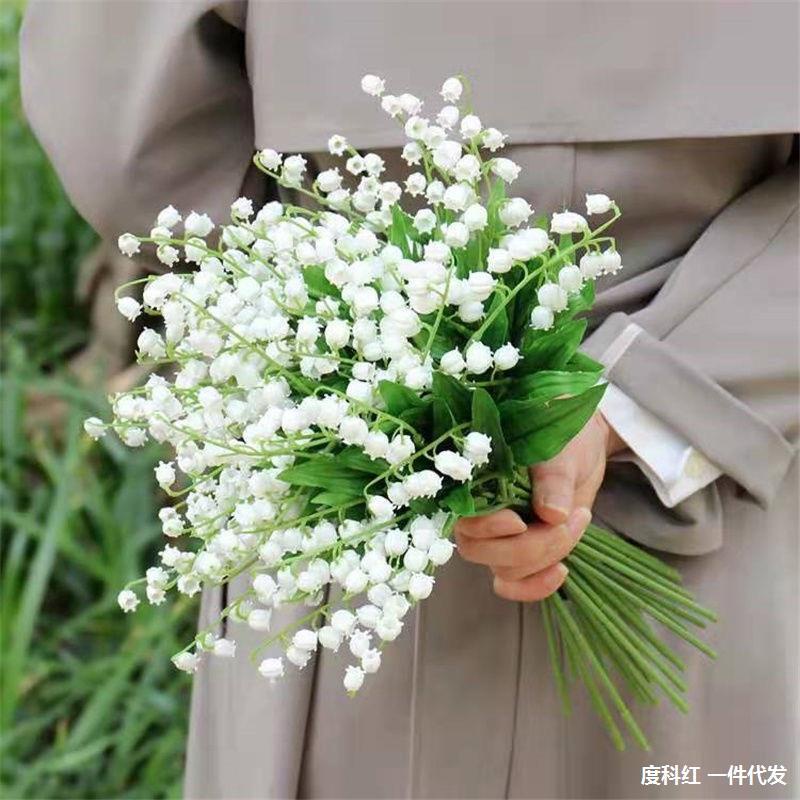 BUNGA PLASTIK LILY OF THE VALLEY B8071 BUNGA ARTIFICIAL HIASAN RUMAH DEKORASI WEDDING