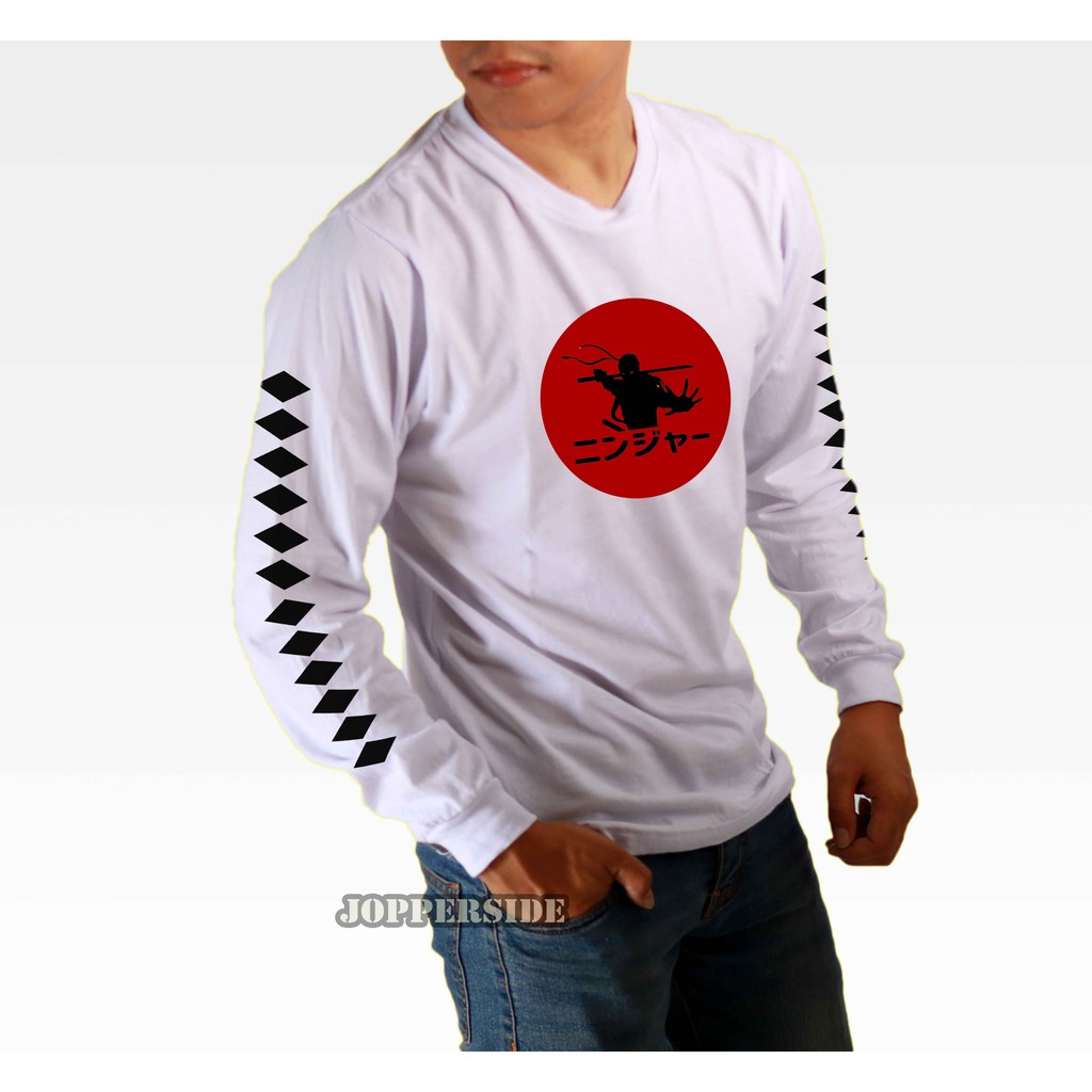 JOPPERSIDE TSHIRT KAOS DISTRO LONG SLEEVE LONGSLEEVE LENGAN PANJANG PRIA NINJA ORIGINAL PREMIUM TL5