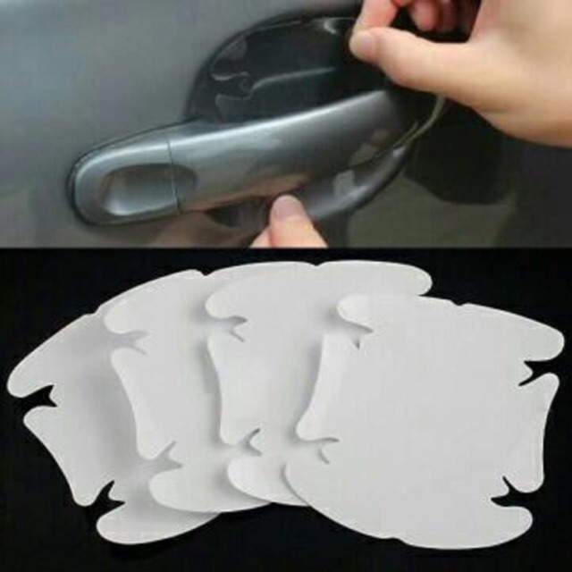 4pc Stiker Pelindung Handle Pintu Mobil Anti Gores Pintu Mobil