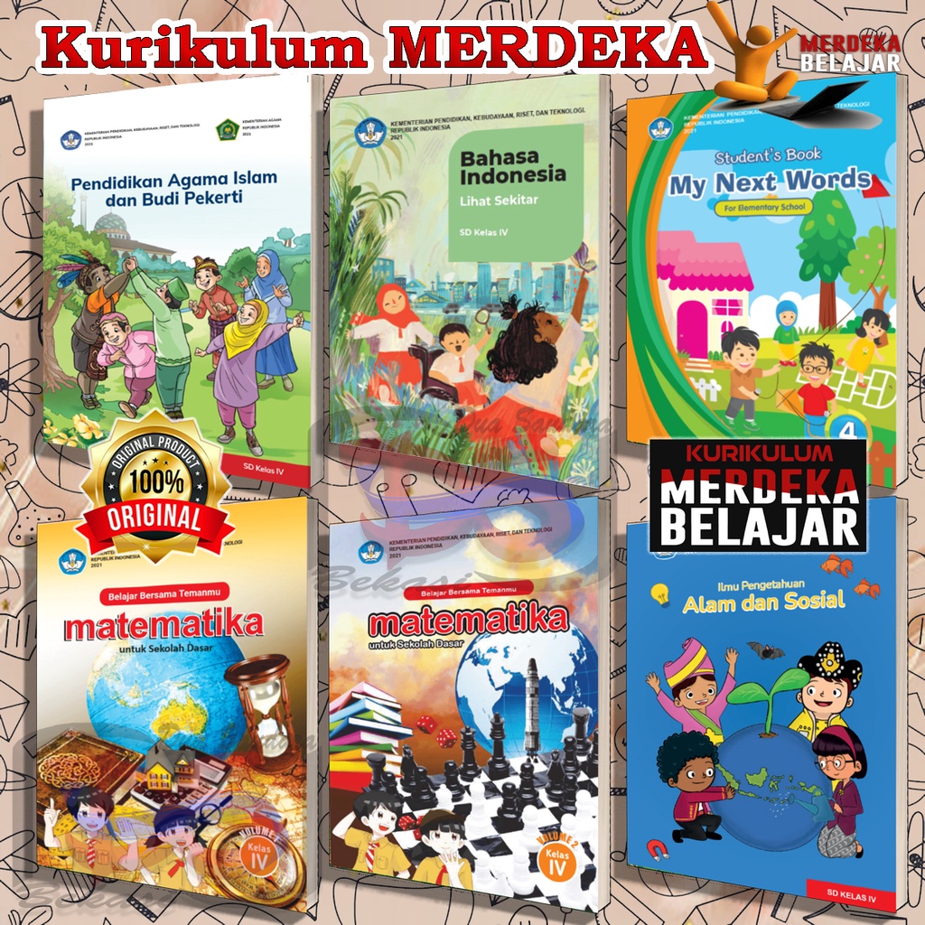 Jual Buku Kelas 4 Sd Kurikulum Merdeka Kumerkurikulum Penggerak