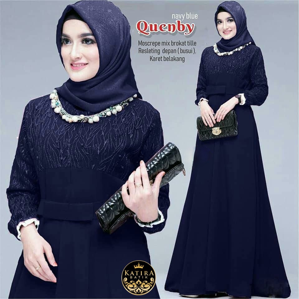 GAMIS WANITA  ADA JUMBO LD 110 GAMIS QUENBY GAMIS PESTA TILE BRUKAT BUSUI FRIENDLY GAMIS WANITA GAMI