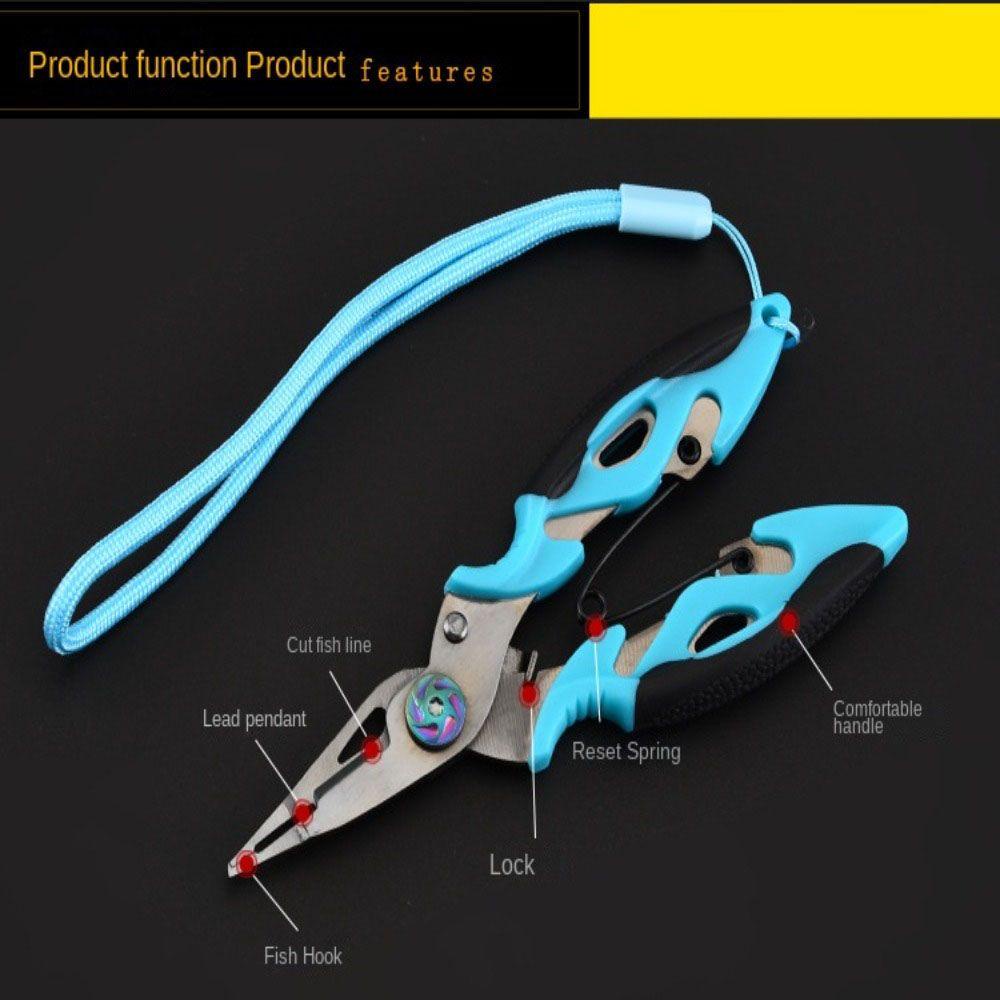 Lanfy Alat Pemotong Pancing Fishing Tackle Multifungsi Fish Controller Stainless Steel Outdoor Split Ring Tang Hook Remover