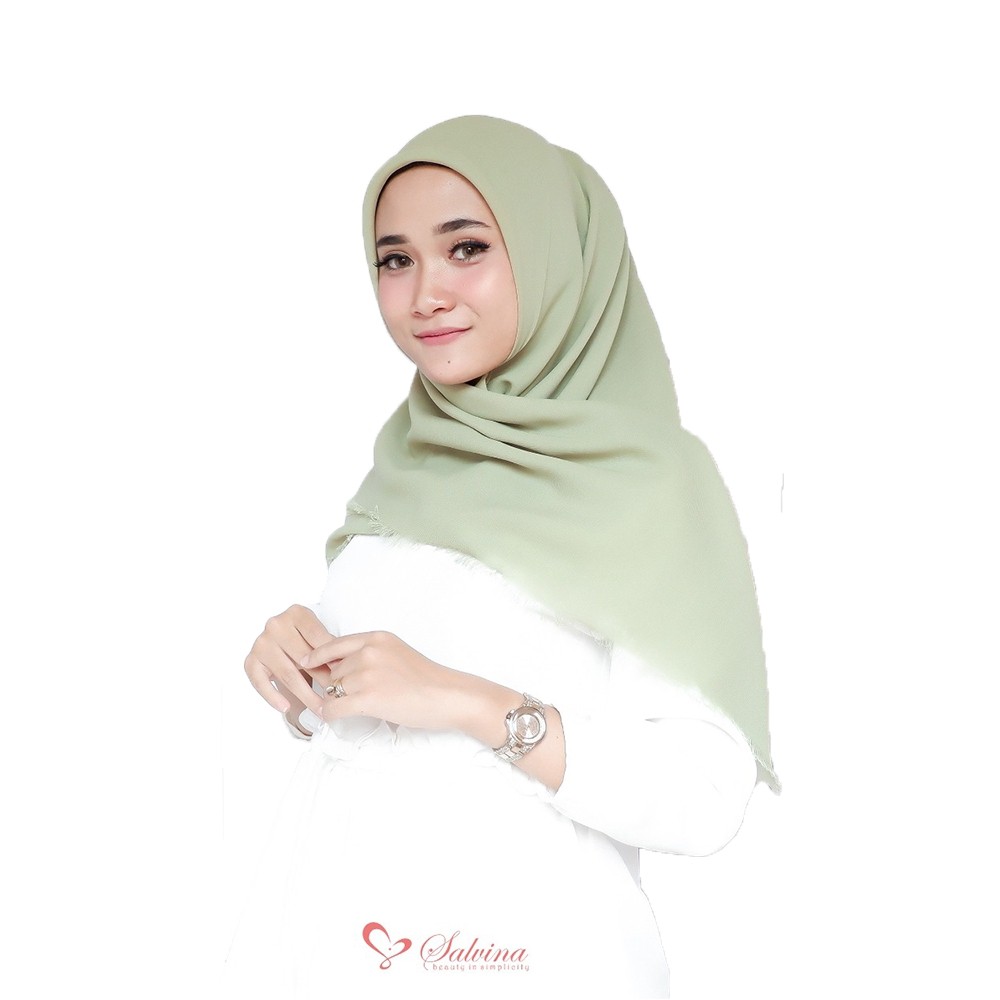 Segi Empat Rawis Bella Square Jilbab  Hijab Double Hycon  