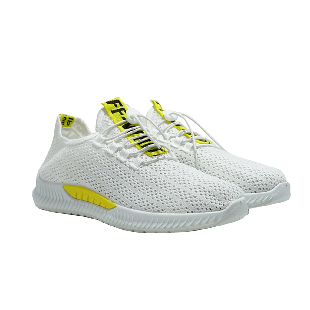 Sepatu Sneakers Pria Dane And Dine -  S0111 Putih Kuning