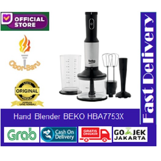 BEKO HBA 7753 X - Hand Blender & Chopper - HBA7753X