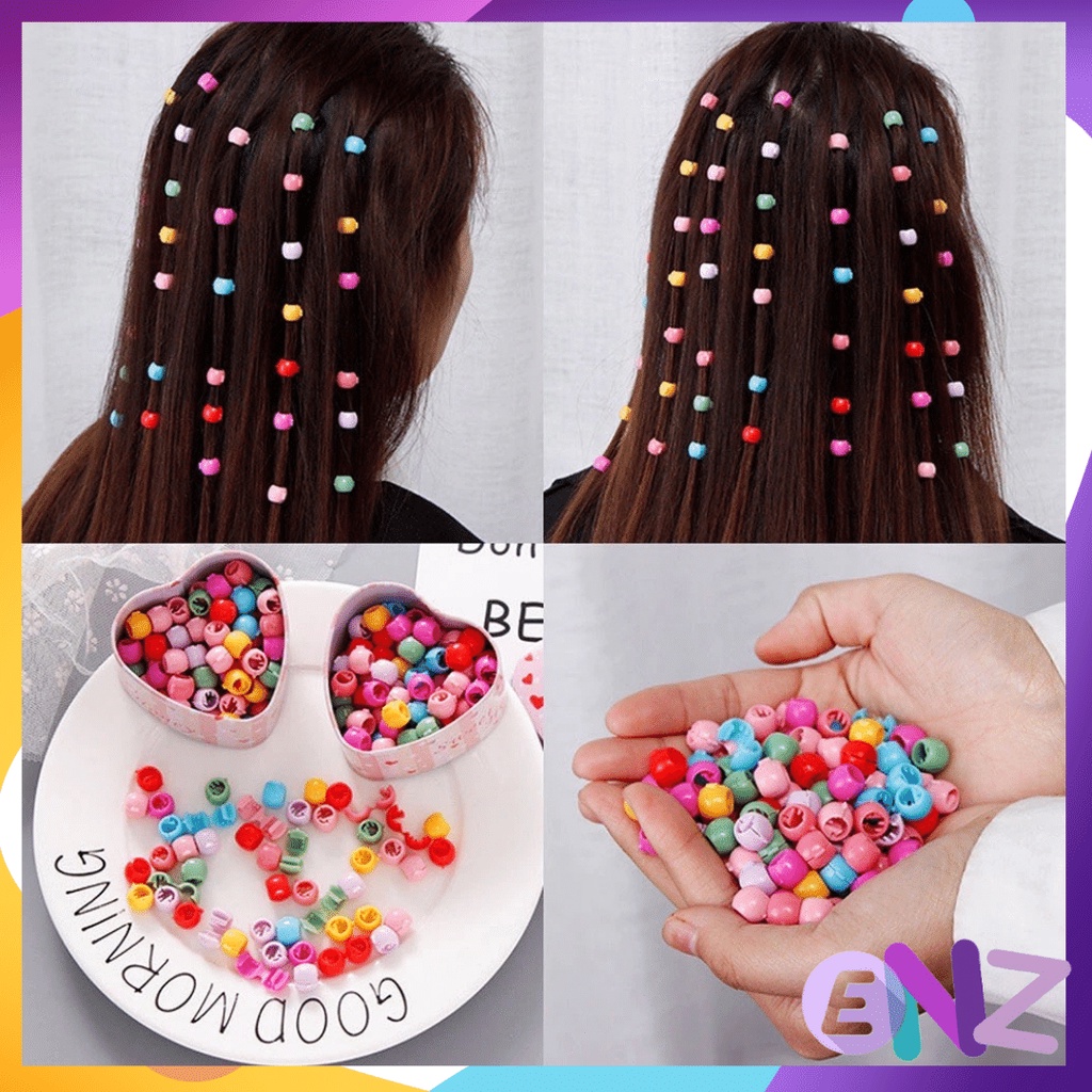 ENZ ® Jepitan Rambut Mode Hit 10 pcs / Jepit rambut kecil ala Korea / Jepit Rambut Klip Bulat Anak Perempuan / Jepit Rambut Warna Warni Lucu 1054