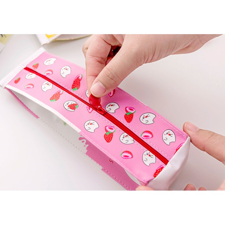 Tempat Pensil Bentuk KOTAK SUSU / Tempat Alat Tulis Motif Bentuk MILK BOX Lucu / Tempat Pensil MILK