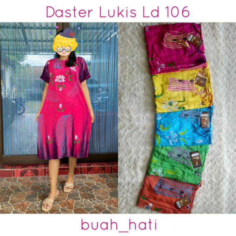 Daster Lukis Murah Bahan Adem Premium