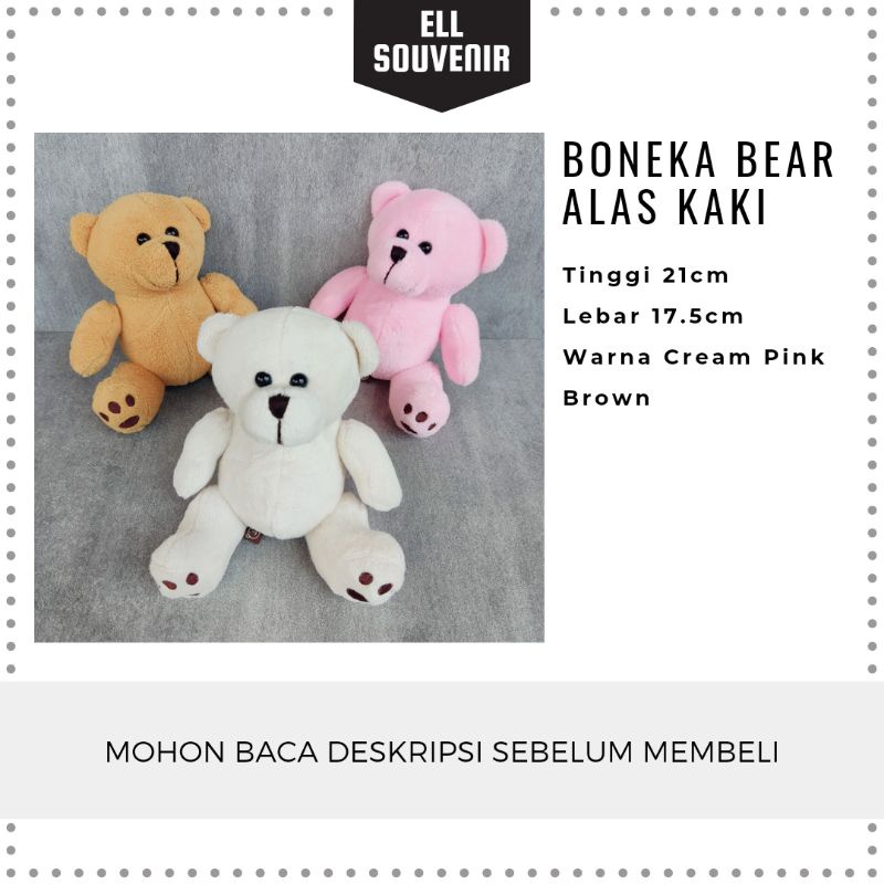 BONEKA BEAR JEJAK KAKI / BEAR TAPAK KAKI