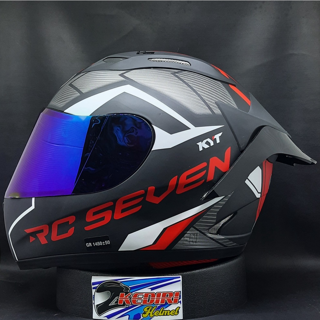 Helm KYT RC 7 SEVEN Seri 18 original rc7-Paket doff blue