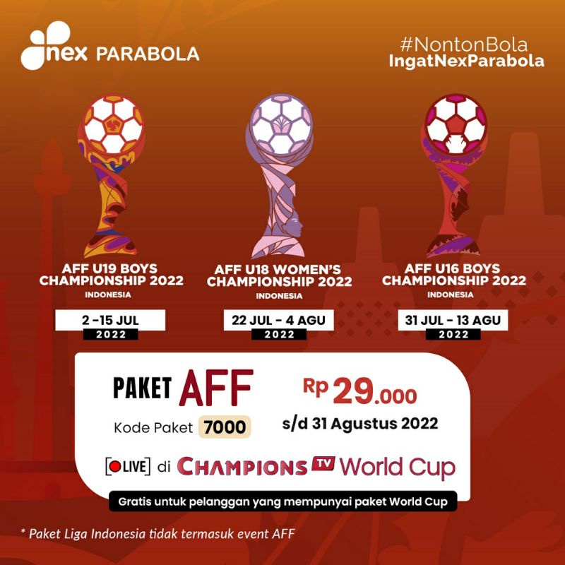 paket piala AFF Indonesia nex parabola