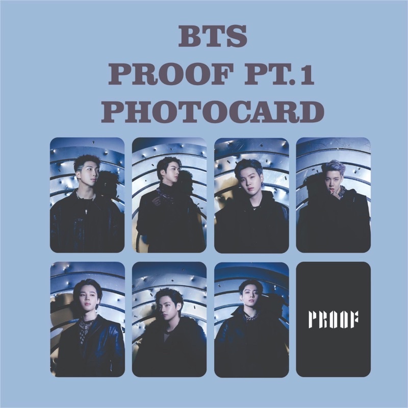 PHOTOCARD BTS PROOF CONCEPT FREE PHOTOCARD HOLDER