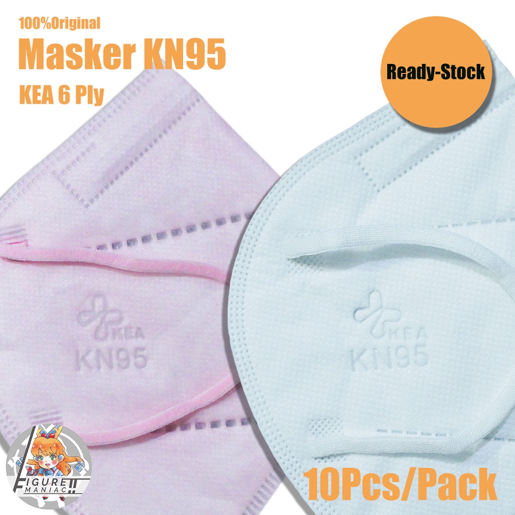 Masker KN95 5 PLY KEA 1 Pack isi 10 Pcs Warna Warni Pastel Soft Original