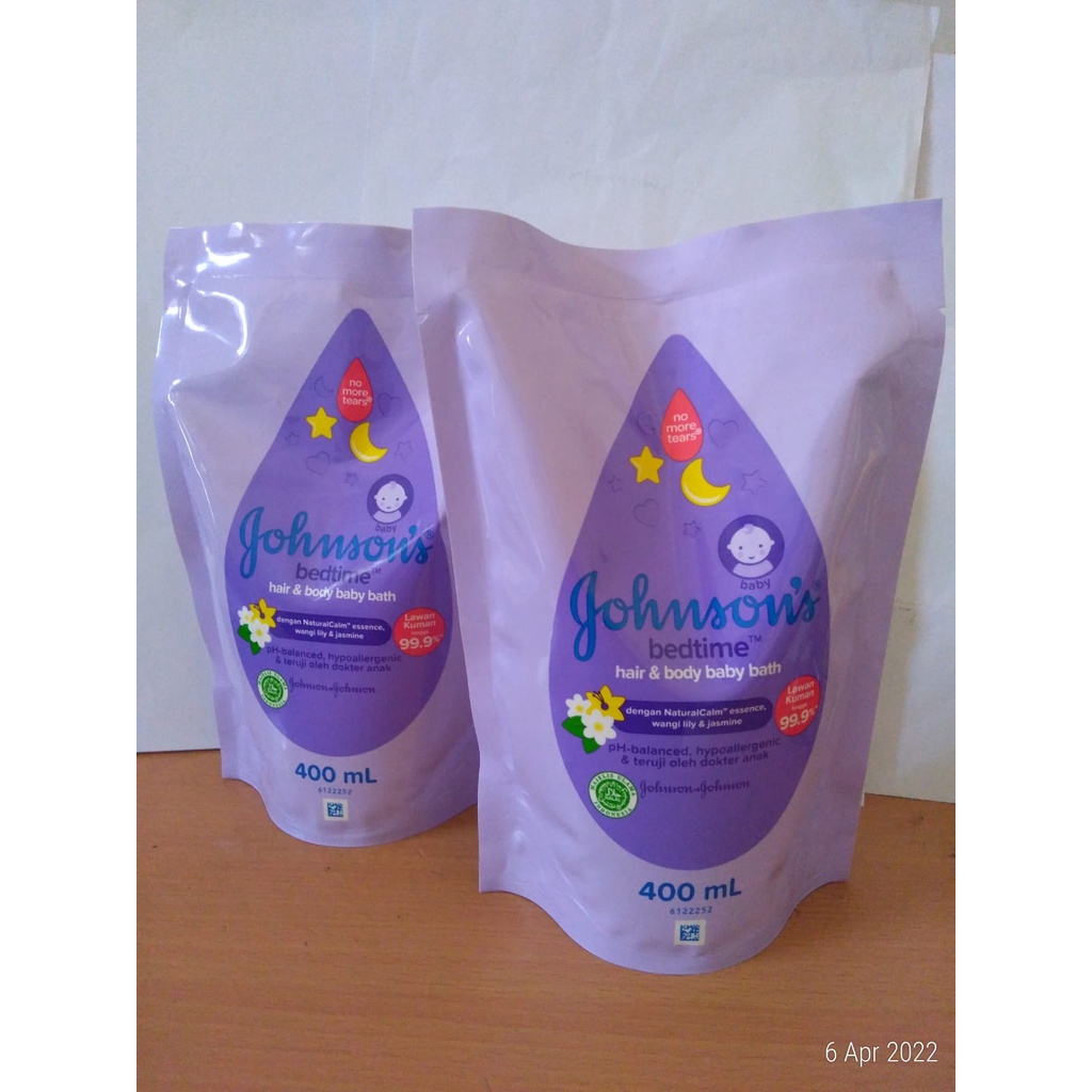 Johnson's bedtime hair &amp; body bath 400ml jonson Produk ini mengandung pH yang seimbang dan hypoallergenic, yang telah telah teruji secara dermatologi. Dengan demikian, maka produk ini dapat digunakan untuk mendukung rutinitas tidur bayi