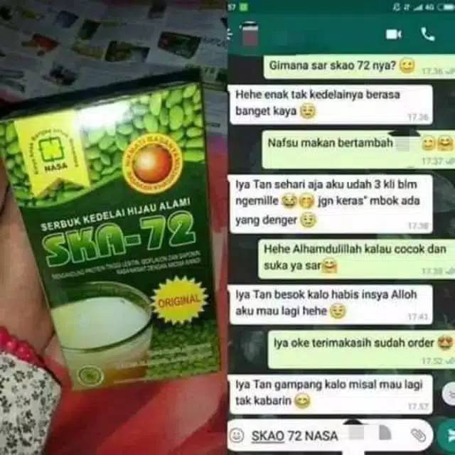 

Susu Kedelai Penambah Berat Badan -Ska-72 Original Herbal Nasa -Nasa Bandung Online Shop