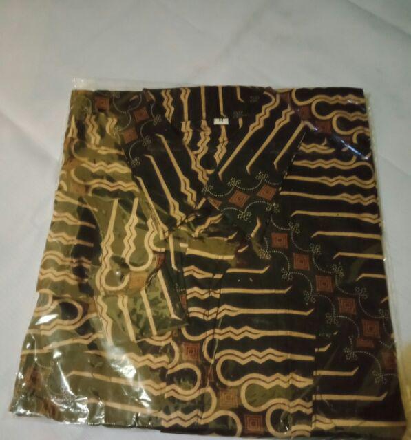 Kemeja Batik Pria Lengan Panjang  Size M L Xl Xxl Bswart Batik  Hrb026