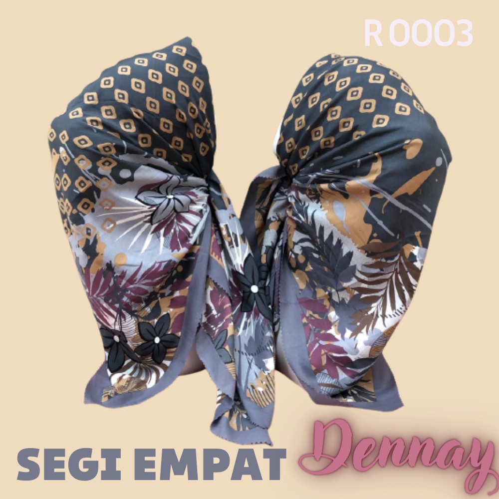 KERUDUNG SEGI EMPAT MOTIF DENNAY KW LASER CUT HIJAB VOAL MOTIF LC