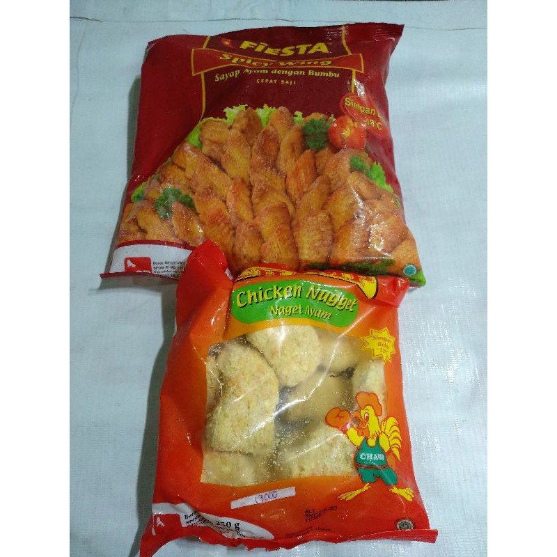 

Paket Nugget Champ dan fiesta chiken wings