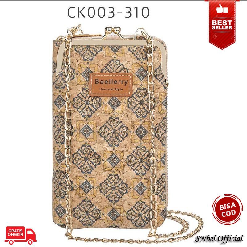 Tas selempang slempang tas mini dompet HP multifungsi kulit import wanita original murah CK003