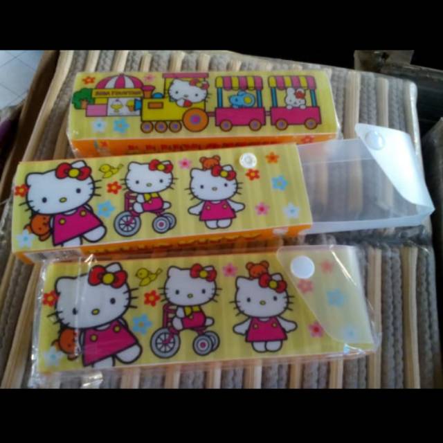 

Kotak Pensil Plastik Pencil Case Hello Kitty Serbaguna Kosmetik Aksesoris Kacamata