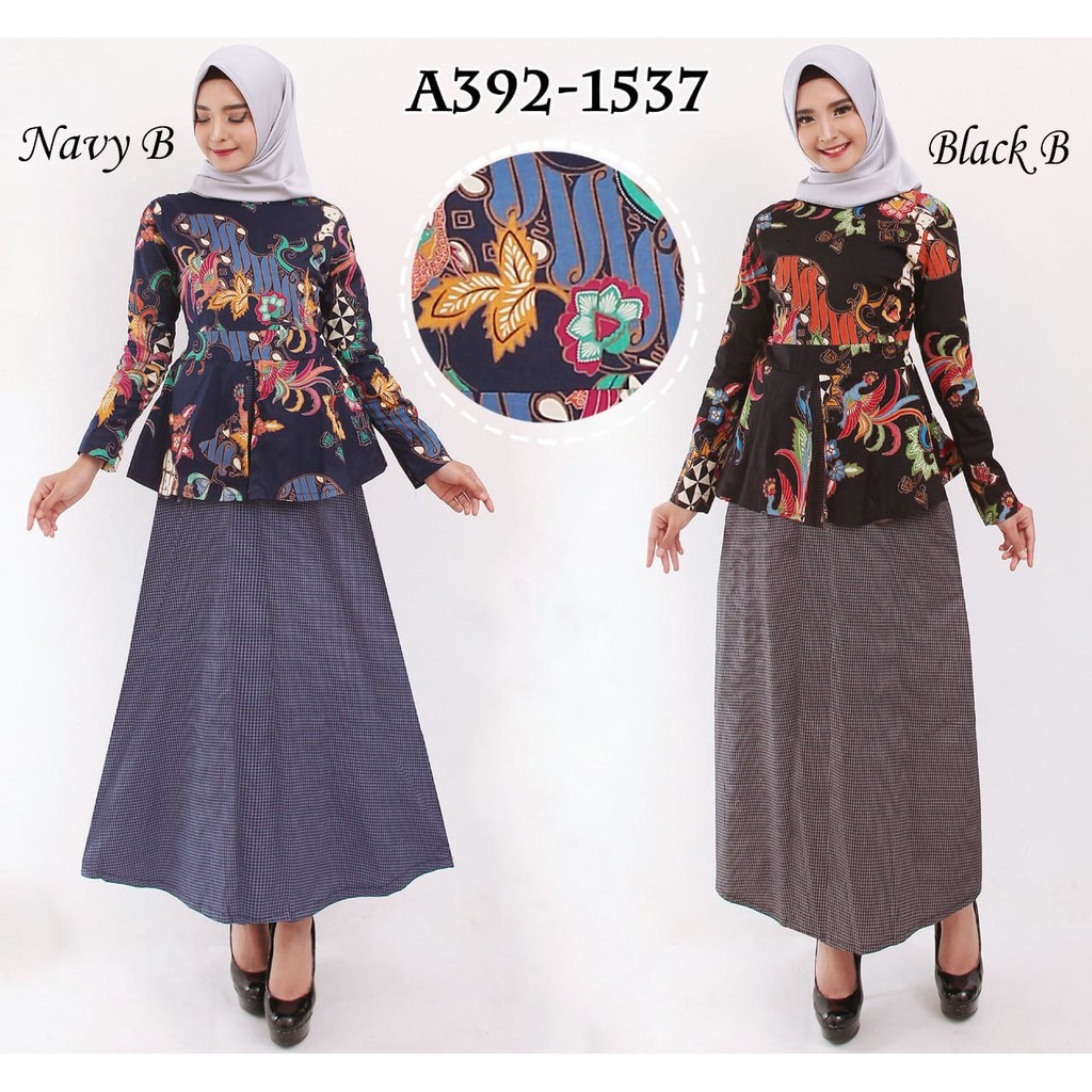 Gamis Muslim Fashion – Gamis Batik Wanita 392