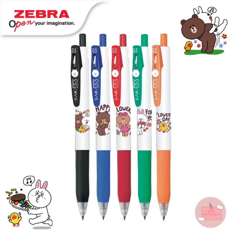 

Pulpen Gel Zebra Clip SARASA 0.5 Line Friends Limited Edition Pulpen Anak Sekolah Kantoran Stationary