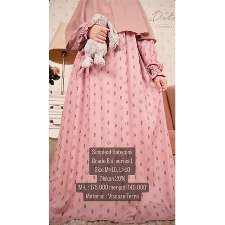 Gamis Ditsy September 2022 Reject Sale