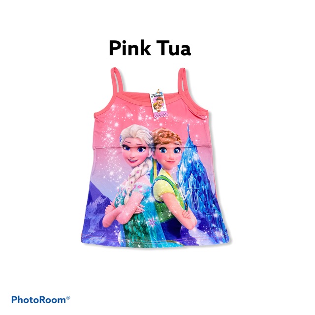 SINGLET ANAK PEREMPUAN FROZEN / KAOS DALAM ANAK PEREMPUAN / TANK TOP FROZEN