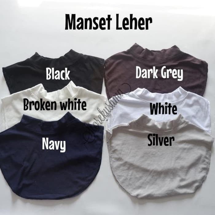 ZASKIYA - MANSET LEHER 1 KG 20pcs / INNER LEHER BAHAN KAOS / DALAMAN BAJU WANITA