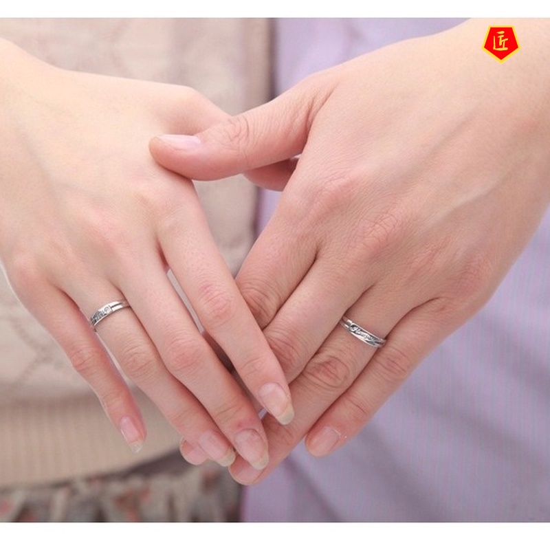 [Ready Stock]Korean Vintage Simple Couple Ring