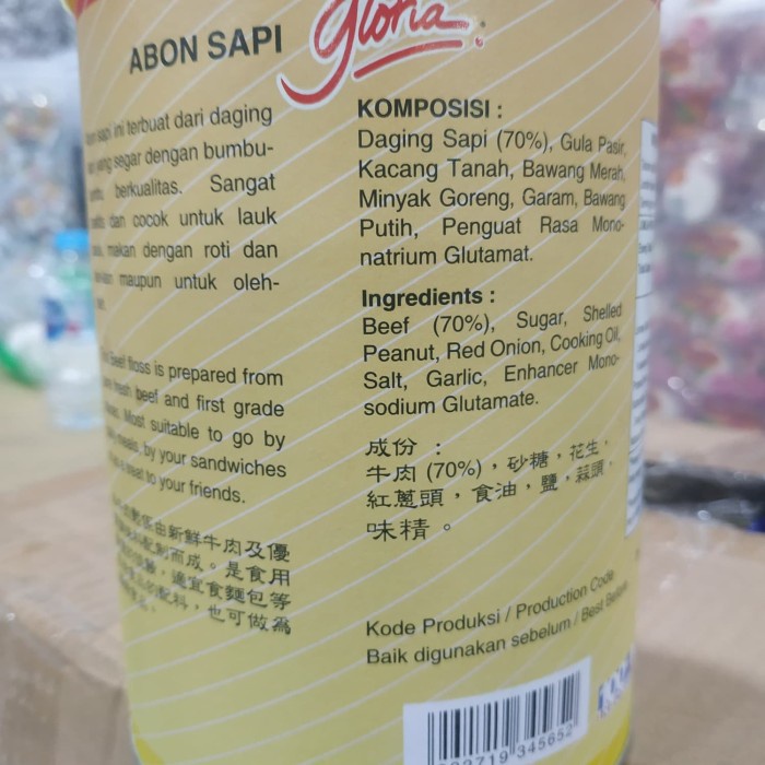 

ABON- ABON SAPI GLORIA -MAKANAN-KERING.