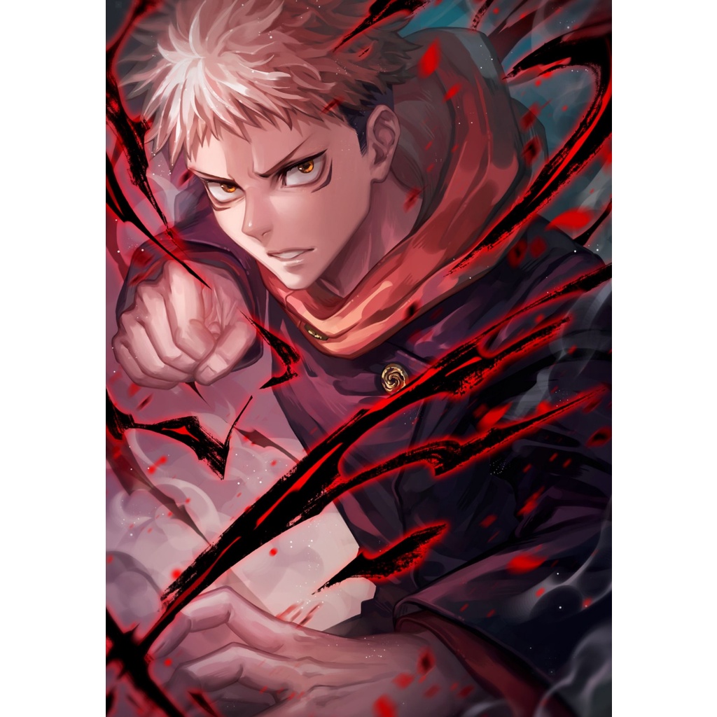 POSTER JUJUTSU KAISEN (12 Free 1) - POSTER ANIME - POSTER CUSTOM-JJKS 1