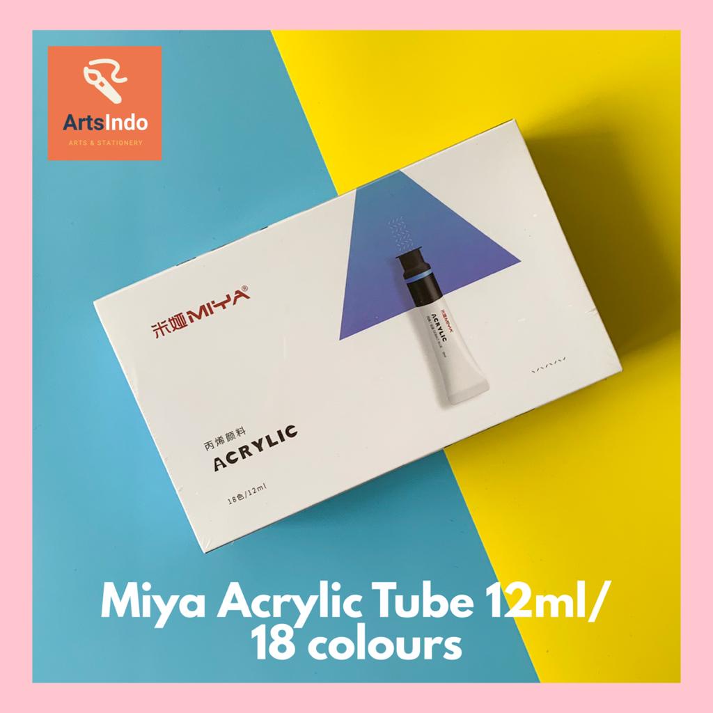 

Miya Cat Acrylic Akrilik Tube 18 Colors x 12ml