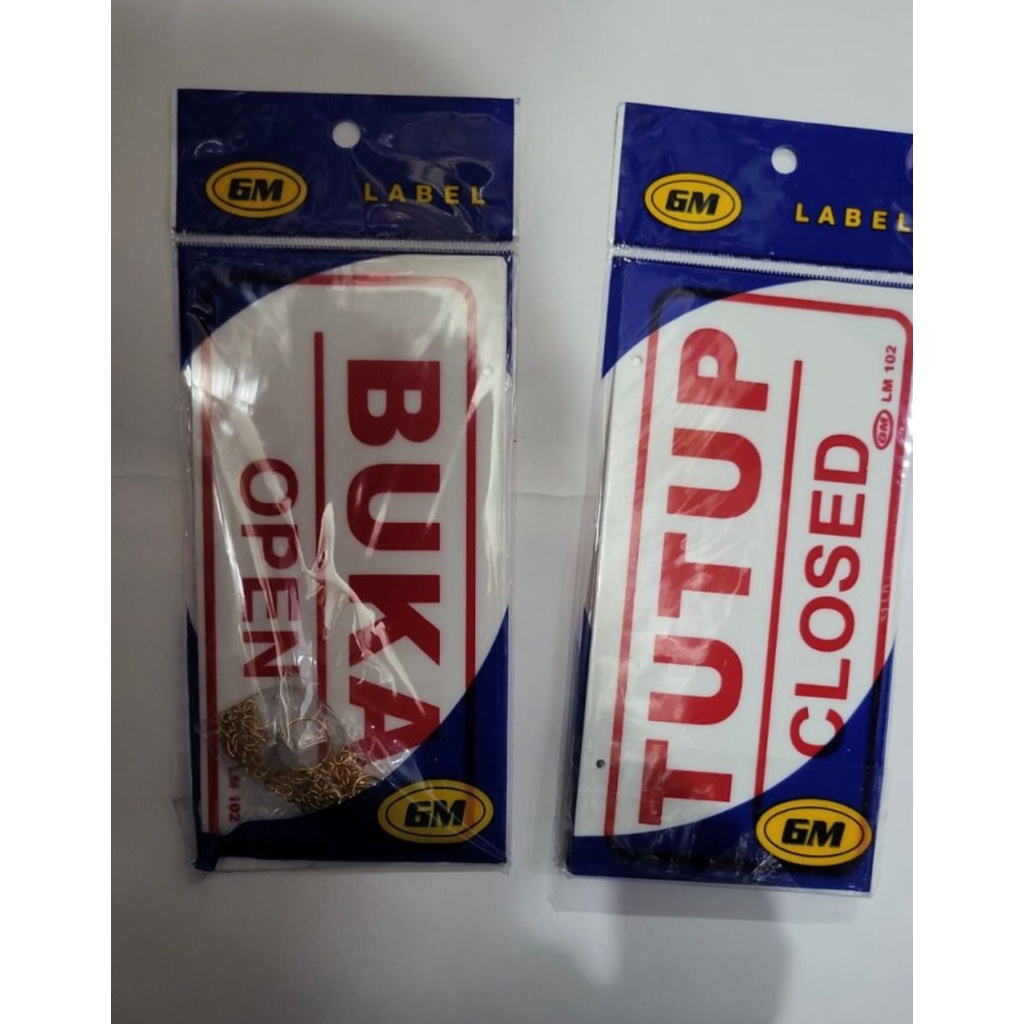 

Label buka/tutup (9 x18)