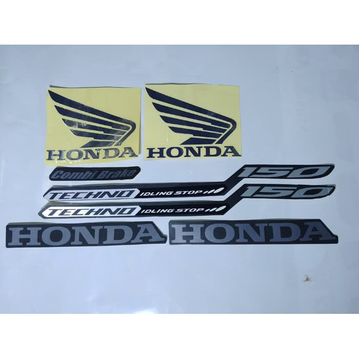 Striping lis/Stiker Body/Stiker Motor Honda Vario 150 2016-2017Hitam