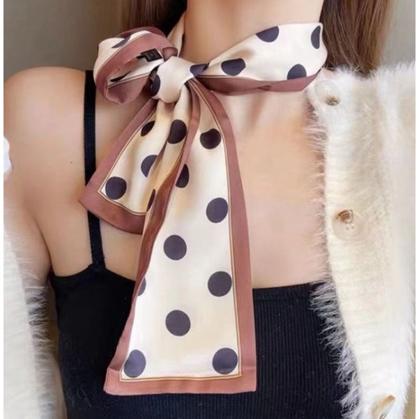 Mini Syal Korean Fashionable Wanita sutra syal leher syal tas syal 70x70cm wanita scarf satin