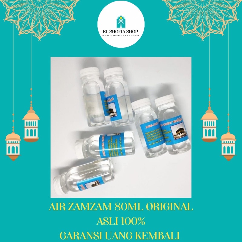 Air ZamZam 80ML Original | Air ZamZam 80ML Asli | Air ZamZam Oleh-Oleh Haji Umroh