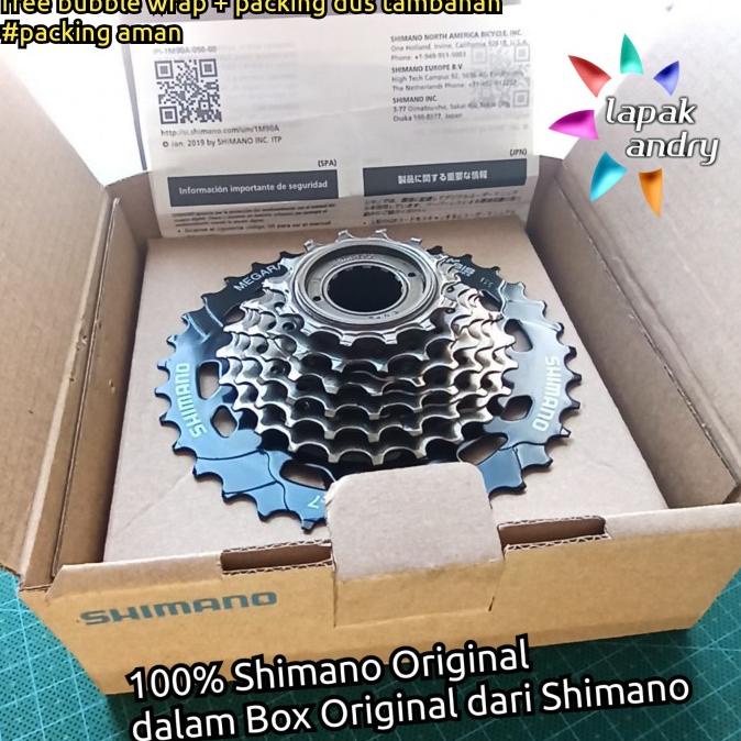 Shimano 7 Speed Megarange Sprocket Ulir Freewheel Terbaru