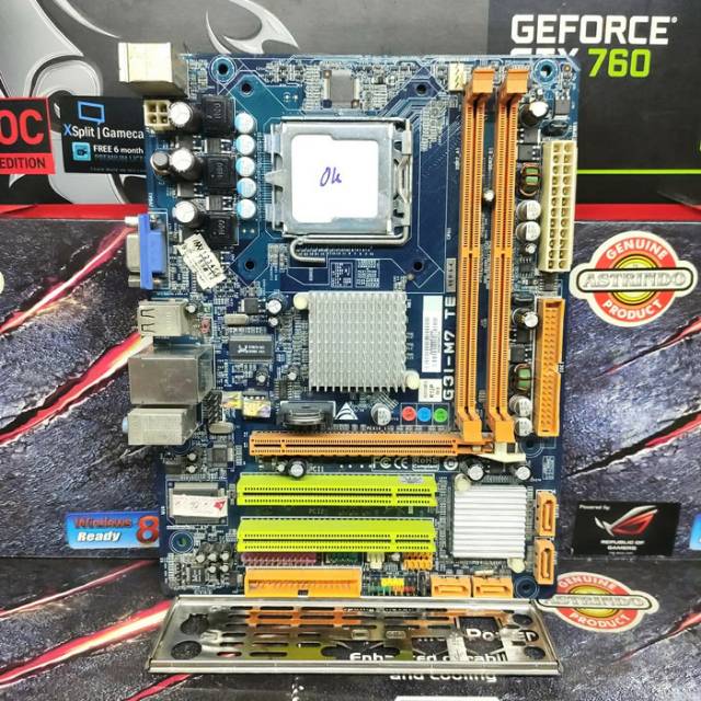 Motherboard Intel G31 Biostar Socket LGA 775 Slot Memory RAM DDr2 Normal