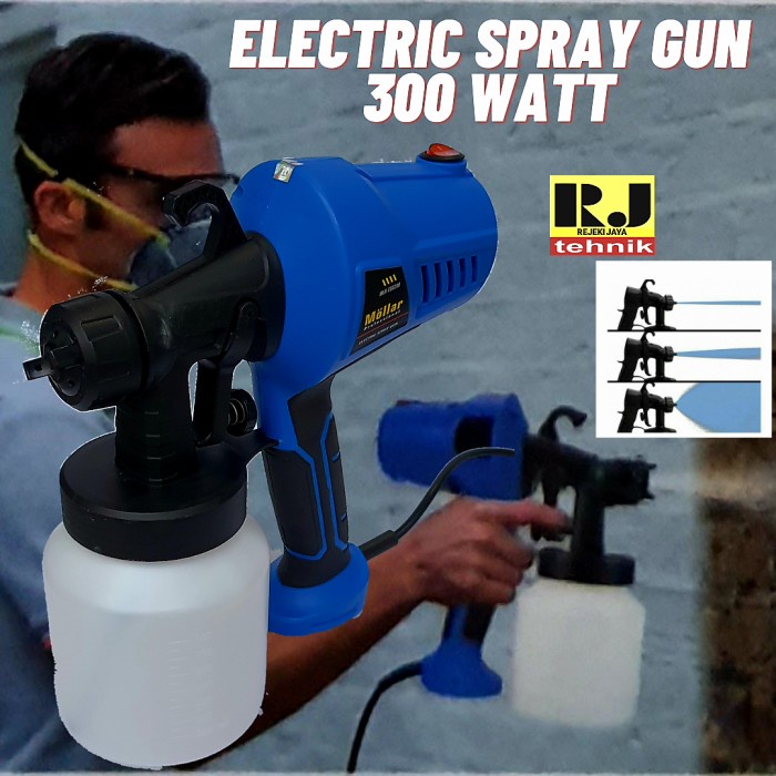 Mollar Spray Gun Electric / Alat Semprotan Cat Listrik 300 Watt